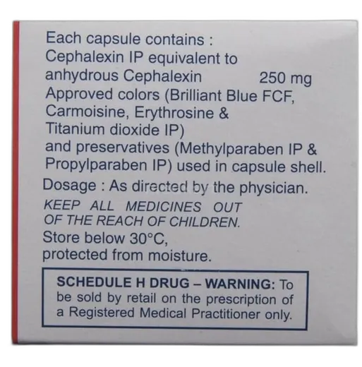 sporidex 250mg capsule 10's